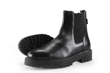 Manfield Chelsea boots in maat 38 Zwart, Verzenden, Zwart, Overige typen, Zo goed als nieuw