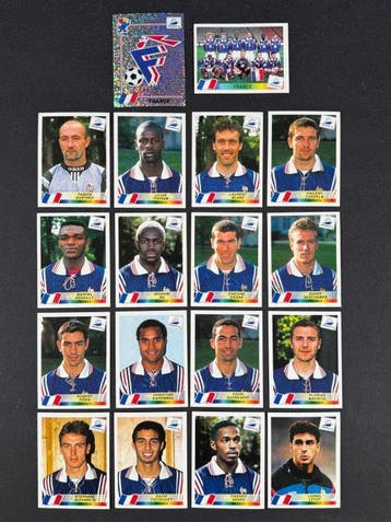1998 Panini France 98 World Cup, France complete team, Nieuw