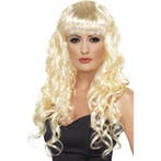 Blonde krullen pruik voor dames - Damespruiken, Verzenden, Nieuw