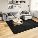 vidaXL Vloerkleed OVIEDO laagpolig 240x240 cm zwart, Huis en Inrichting, Stoffering | Tapijten en Kleden, Verzenden, Nieuw, Zwart