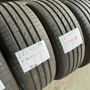 2 x Hankook 225-45-19 Zomerbanden 7,5mm, Auto-onderdelen, 19 inch, Gebruikt, Ophalen of Verzenden, Band(en)
