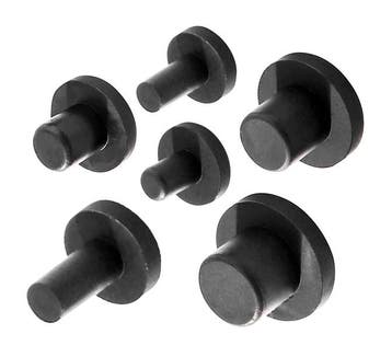 Set van 100 rubberen pluggen (binnen, rond, 3.35 mm, zwart), Ophalen of Verzenden, Nieuw
