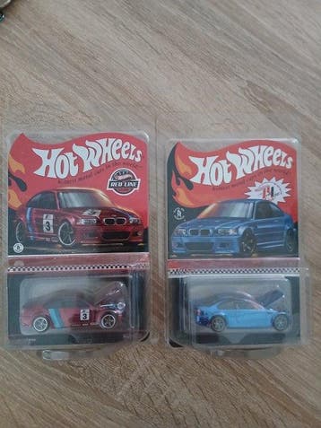 Hot Wheels 1:64 - Modelauto (2) - 2006 BMW M3 - RLC, Nieuw