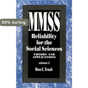 Reliability for the Social Sciences - Ross E. Traub, Verzenden, Gelezen, Ross E. Traub