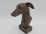 Bust of a greyhound dog statue - home decor dog lover handpa, Verzenden, Nieuw