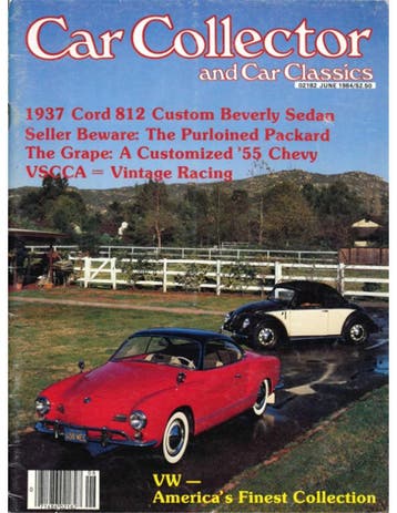 1984 CAR COLLECTOR AND CAR CLASSICS MAGAZINE 06 ENGELS, Nieuw, Author