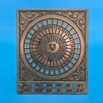 Wanddecoratie - Antieke eeuwigdurende kalender van messing –