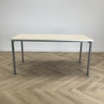 Eromes kantinetafel, 160x80 cm,  ahorn - grijs, Ophalen of Verzenden, Gebruikt, Bureau