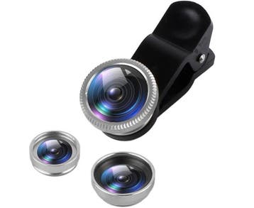 DrPhone PiX 3-in-1 Fish Eye Lens Kit - 180° Macro & Groothoe, Verzenden, Nieuw