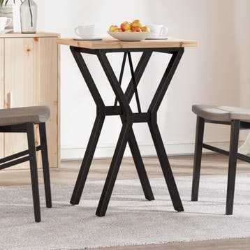 vidaXL Eettafel Y-frame 50x50x75,5 cm massief grenenhout en, Verzenden, Nieuw
