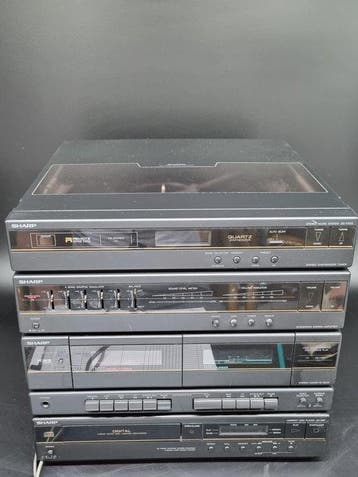 Sharp Stereo Music – Vintage Hi-Fi Midi-Anlage mit CD-Player, Nieuw