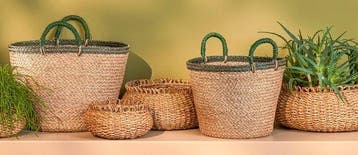 2dekans | Mica Decorations Gourdon Plantenmand - Set van 4 -, Ophalen of Verzenden, Zo goed als nieuw