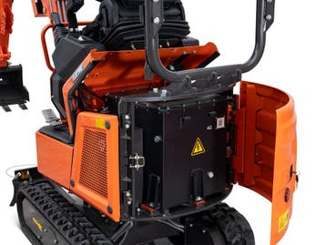 DELEKS® E110 Elektrische Minigraver 1.1t - 4000W Lithium, Ophalen of Verzenden, Graafmachine