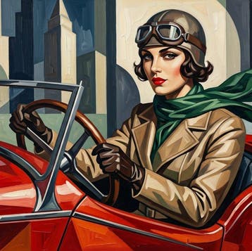 CREATIVE_HUB - Gentle woman Mille Miglia race driver, Nieuw