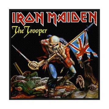 Iron Maiden The Trooper Patch officiële merchandise, Verzamelen, Ophalen of Verzenden, Nieuw, Kleding