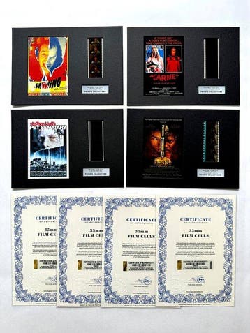 Stephen King – Extremely rare Set of 4 Mounted 35mm Film, Nieuw