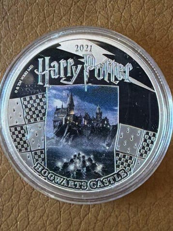 Samoa. 1/2 Dollar 2020 Harry Potter - Hogwarts Castle - 1 oz