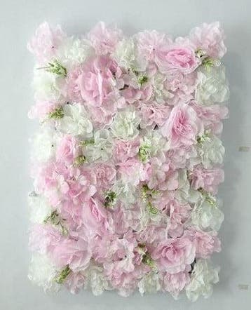 Flowerwall 40x60 cm 26 zachtroze wittinten rozen en, Hobby en Vrije tijd, Ophalen of Verzenden, Nieuw