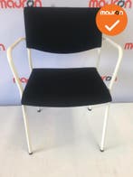 Ahrend 460 - Nieuwe zwarte stoffering - Wit frame, Vergader- of Presentatieruimte, Ophalen of Verzenden, Gebruikt, Stoel