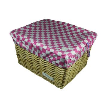 Hooodie Fietskrat Hoes Kratcover Large Pink Checkers, Fietsen en Brommers, Verzenden, Nieuw