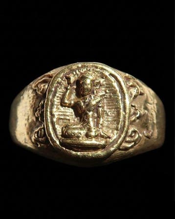 Ring van rijkdom en zegen - Godin Lakshmi: Zegel van fortuin