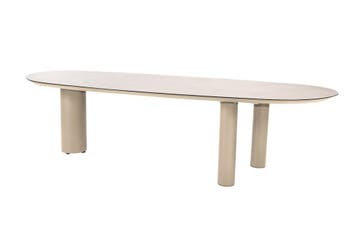 Taste Denia organische tuintafel 290x110 cm. - Latte, Tuin en Terras, Tuintafels, Verzenden, Nieuw, Rond, Overige materialen