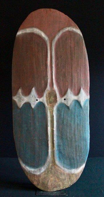 Strijdschild uit het Mendital - Papoea-Nieuw-Guinea (Zonder