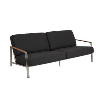*WOONWINKEL* Brafab Naos RVS Tuin Loungebank Met All-weather, Verzenden, Nieuw