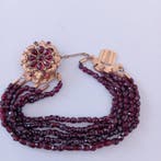 Armband Granaatjes met vijf draden Granaat - Granaat, Nieuw