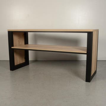 Hoge tafel Solidesk - Eiken naturel blad - 221 x 80 cm, Ophalen of Verzenden, Nieuw in verpakking