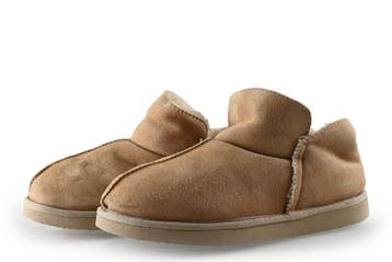 Manfield Pantoffels in maat 39 Beige, Verzenden, Beige, Zo goed als nieuw, Pantoffels of Sloffen