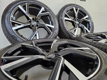 Audi e-tron Q7 Q8 Touareg 21 inch velgen zomerbanden Black, 265 mm, Banden en Velgen, Nieuw, Personenwagen