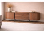 Veiling - Tv dressoir Walnoot - 200cm - Notenhout bruin - br, Nieuw
