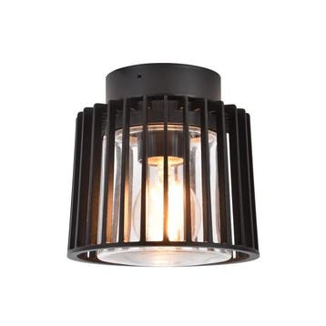 Corby Plafondlamp Zwart Buitenverlichting Plafond &amp;, Verzenden, Minder dan 50 watt, Hanglamp, Nieuw