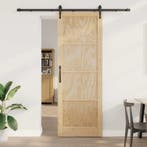 vidaXL Schuifdeur ORKDAL Naturel 83 x 232 cm Massief, Doe-het-zelf en Verbouw, Deuren en Horren, Verzenden, Nieuw
