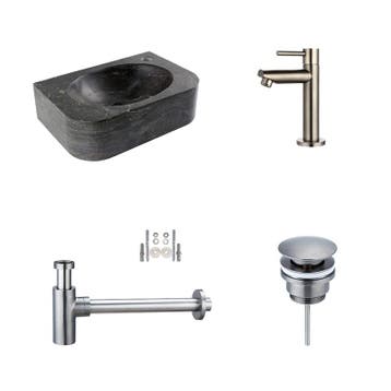 Sani Royal Fonteinset Hardstenen Flow met Kraan,, Nieuw