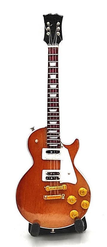 Baby miniatuur replica Gibson gitaar 15 cm Marc Bolan T. Rex, Ophalen of Verzenden, Nieuw, Pop, Beeldje of Miniatuur