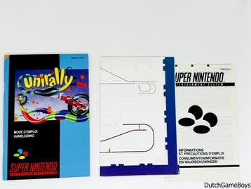 Super Nintendo / Snes - Unirally + Map - FAH, Spelcomputers en Games, Games | Nintendo Super NES, Verzenden, Gebruikt