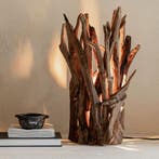 *WOONWINKEL* Must Living Spot Tafellamp Teak Hout Takken, Verzenden, Nieuw