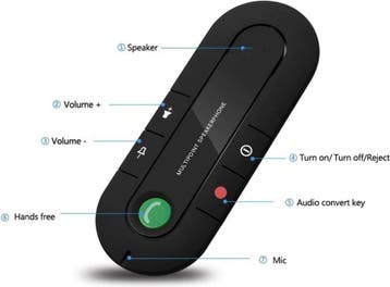 Veiling - iBello bluetooth 3.0 carkit handsfree, Auto diversen, Nieuw