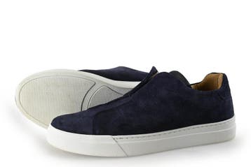 Manfield Loafers in maat 44 Blauw, Loafers, Manfield, Zo goed als nieuw, Verzenden