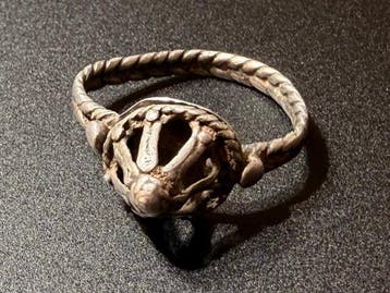 Laat-Romeins / Vroeg-Byzantijns Zilver Elegante ring met