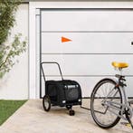 vidaXL Huisdierfietskar Zwart Oxford-stof en ijzer, Verzenden, Nieuw