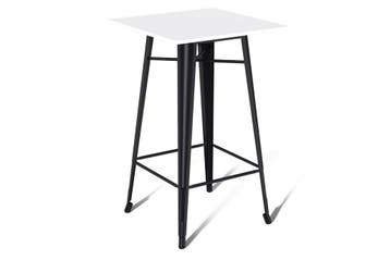 Metalen statafel - Zwart | 70x70cm | Hamburg, Ophalen of Verzenden, Nieuw, Vierkant, Kunststof