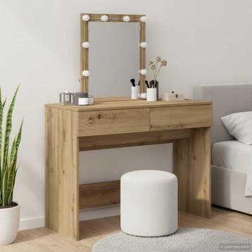 vidaXL Plafondtafel Artisan Eiken 100 x 40 x 130 cm Bewerkt, Verzenden, Nieuw