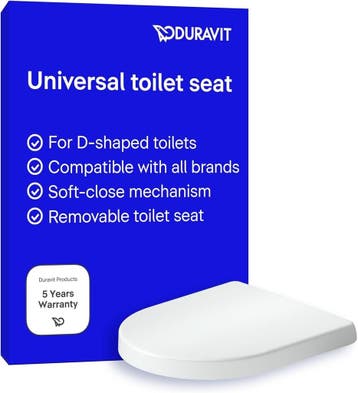 Duravit Univavo Toiletbril | Tweedekansje | OP=OP, Ophalen of Verzenden, Zo goed als nieuw, Chroom, Toilet