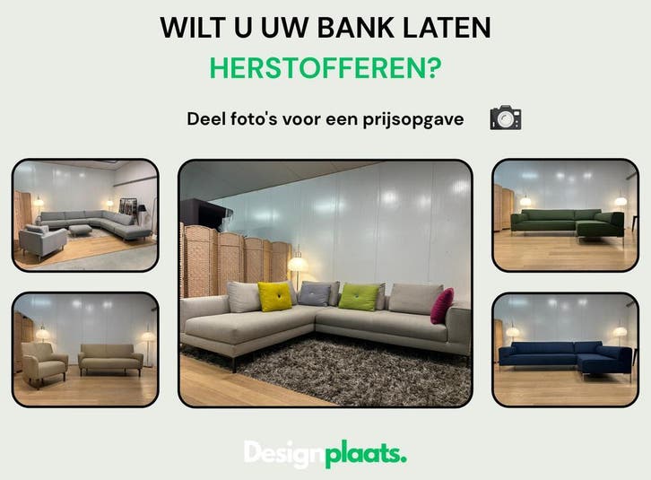 Specialist in Herstofferen Designbanken, Huis en Inrichting, Banken | Bankstellen, Nieuw, Ophalen