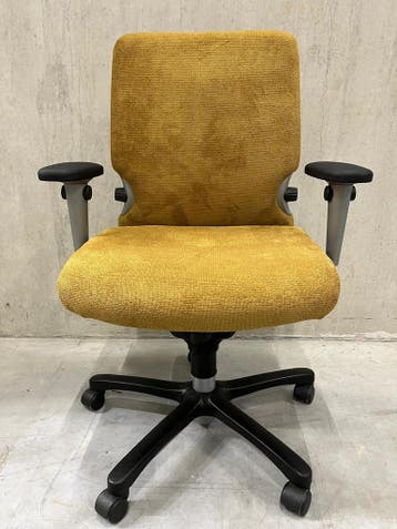 Haworth Comforto 77 NPR 1813 - Merk Bureaustoel, Verzenden, Zo goed als nieuw, Geel, Bureaustoel