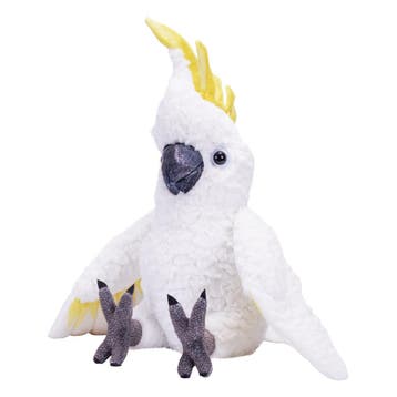 Wild Republic kaketoe knuffel - pluche - wit - 30 cm, Verzenden, Nieuw