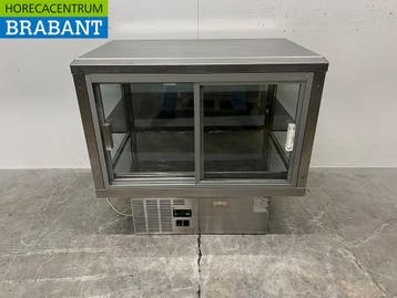 RVS Gamko Inbouw Koelvitrine 2 Schuifdeuren 230V Horeca, Ophalen of Verzenden, Gebruikt